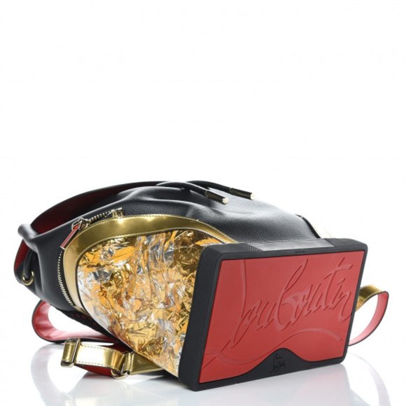 Calfskin PVC Explorafunk Backpack Gold Black Louboutin main image 7